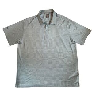 Callaway Opti Dri Golf Polo Shirt XXL Geometric Print Short Sleeve Swing Tech‎